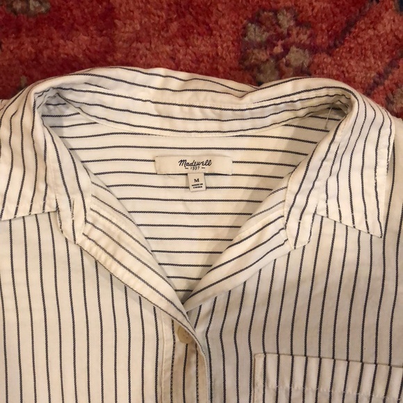 Madewell button up striped shirt - Picture 2 of 3